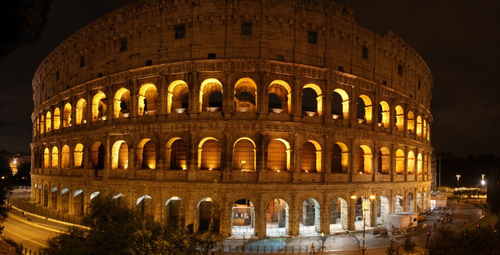 colluseum bij avond
